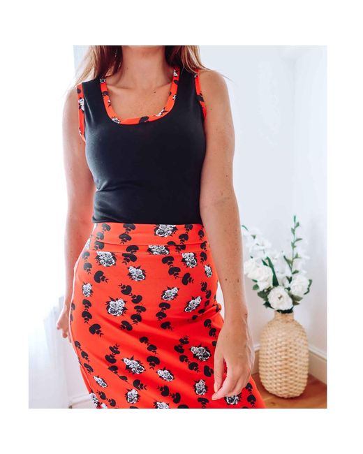 Sophie Cameron Davies Black Cotton Vest Top