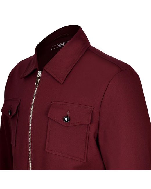 DAVID WEJ Red Ashford Trucker Set for men