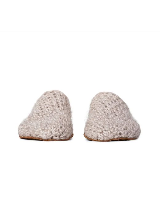 Kingdom of Wow Pink Neutrals Light Artisan Made Wool Slippers For for men