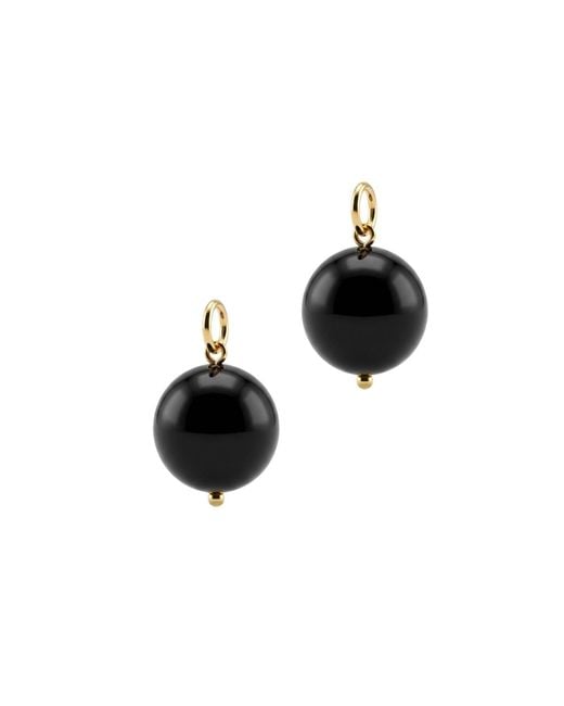 Jaredjamin Black Smooth Onyx Ball Earring Charms