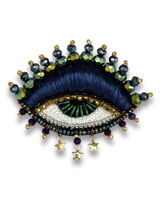 VETKA Blue Eye Talisman Brooch – Magical Observer