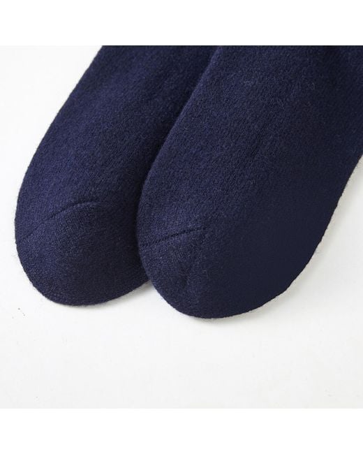 Soft Strokes Silk Blue Wool Quarter-Length Socks Set Of Two