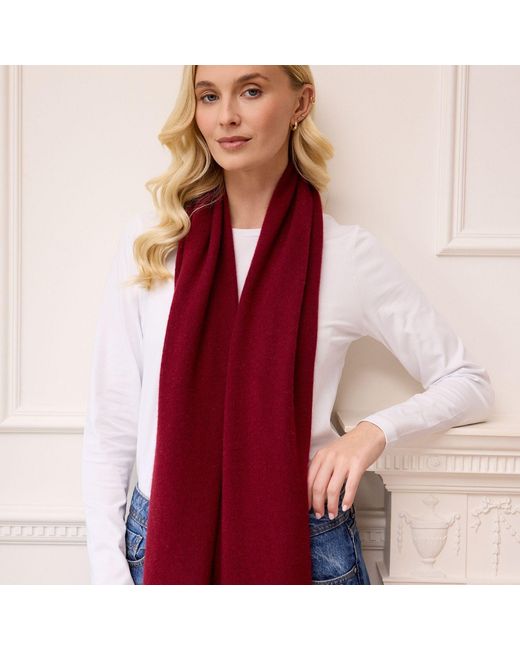 Cove Red Lucy Aubergine Multi Way Cashmere Wrap