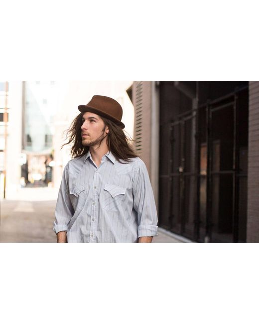 Jamie Slye Hats + Accessories Black Viv Short Brim Fedora Hat