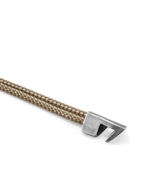 Anchor and Crew Metallic Sand Brixham & Rope Bracelet for men