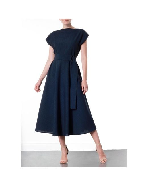 Meem Label Blue Stine Midi Dress