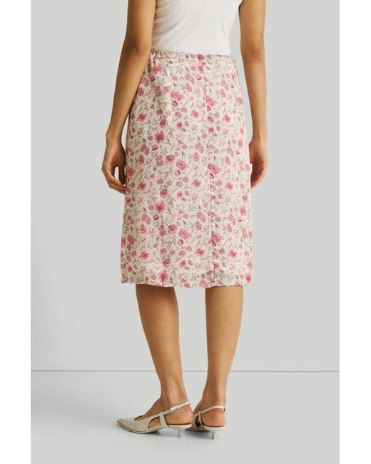REISTOR Natural Brunch Petal Fusion Satin Skirt