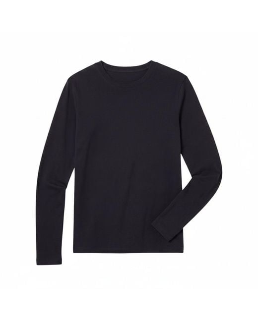 Brodie Cashmere Blue Long Sleeve Crew Neck