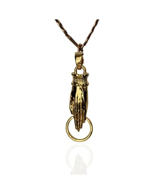 Indigolush Metallic Maxi Gilded Lure Necklace