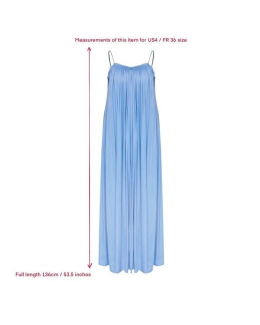 NAZLI CEREN Blue Adele Dress