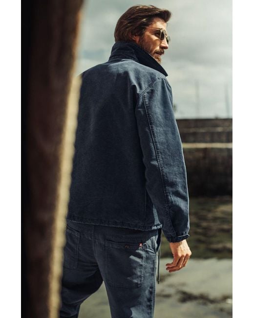 &SONS Trading Co Blue Boxcar Coach Jacket for men