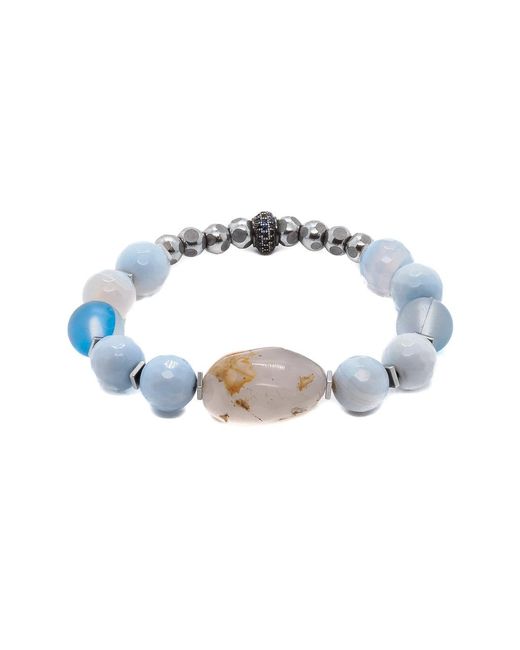 Ebru Jewelry Blue Ocean Inner Peace Bracelet Set