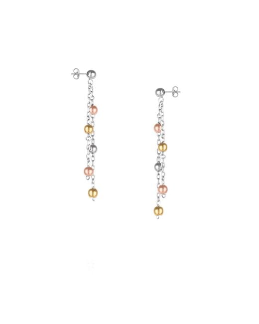 Spero London Metallic Dorica Sterling Multi Bead Drop Earring