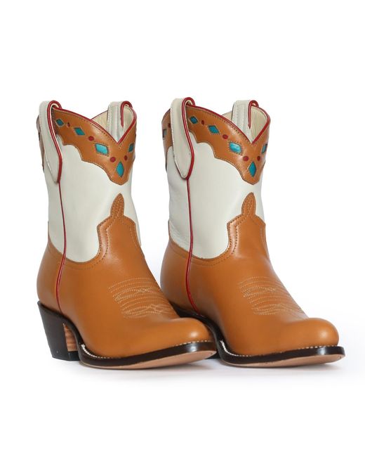 Fraulein Boot Company Brown Neutrals Grocery Store Cowboy Boot