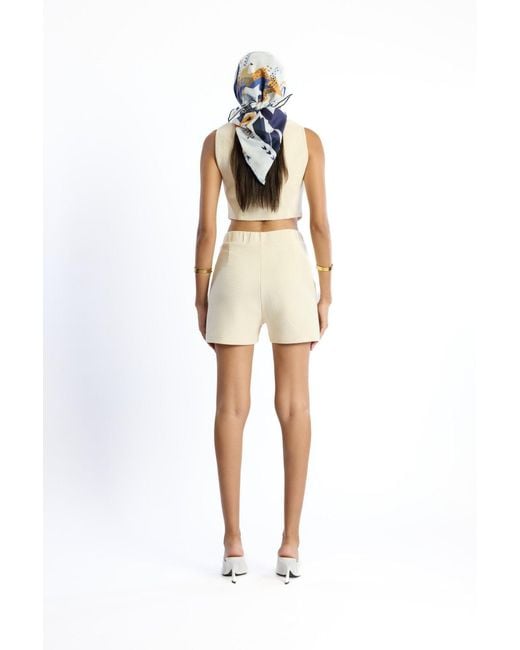 No'design Natural Neutrals Noble Buckled Crop Top
