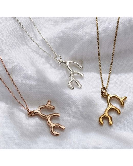 Posh Totty Designs Metallic Coral Necklace for men