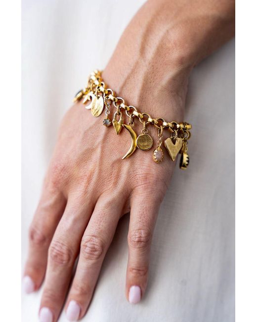 Loni Paul Jewelry Metallic Talisman Charm Bracelet