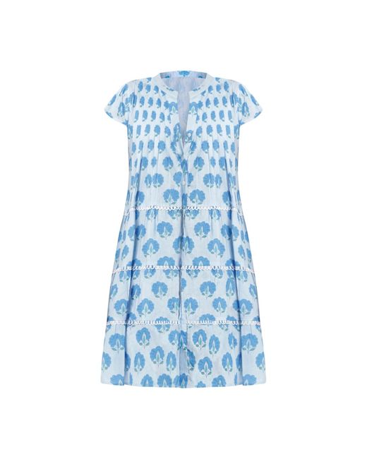 Bindu Blue Dalia Dress