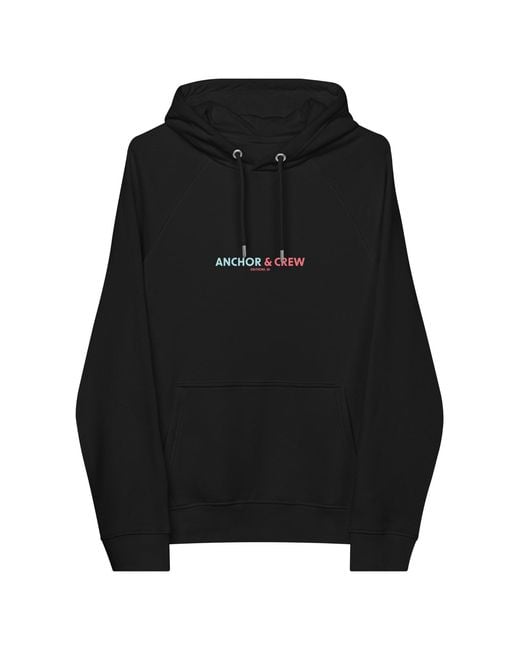 Anchor and Crew Black One Moon Safari Editions Organic Cotton Hoodie