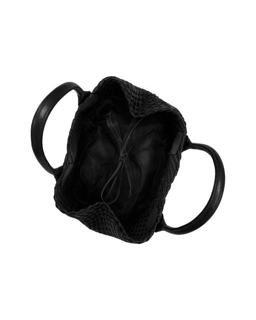 Lilly Loves Black Vegan Full Of Shit Woven Handbag