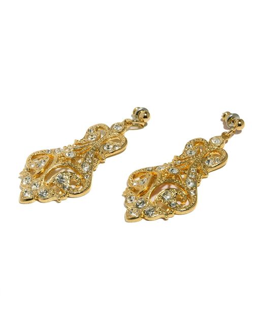 Caramel Vintage Jewellery Metallic Vintage Plated Lilibeth Earrings