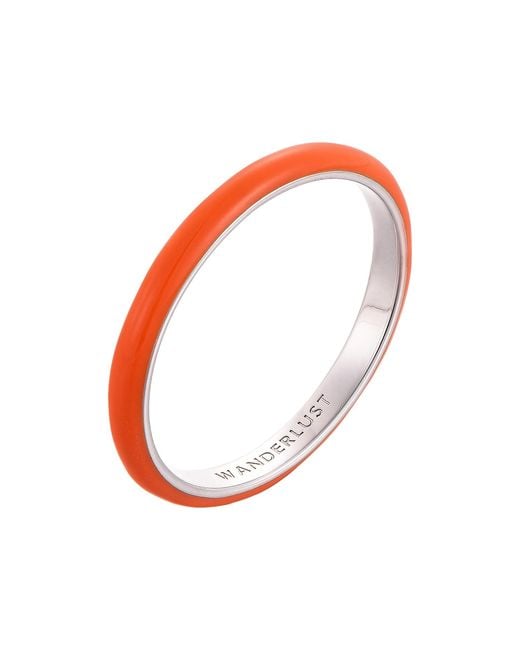 Pinnole Red Thin Ring