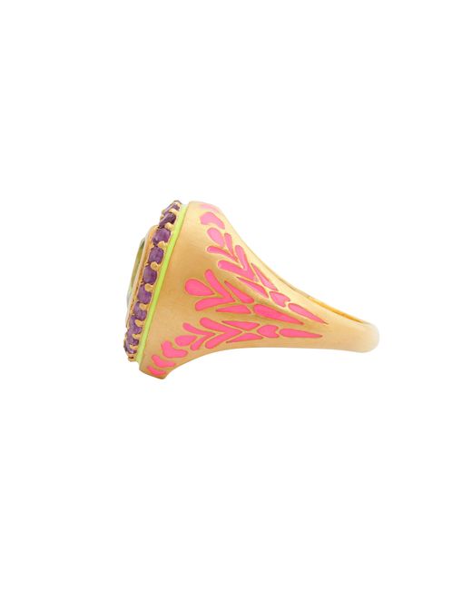 Après Youth Green Firework Heart Ring