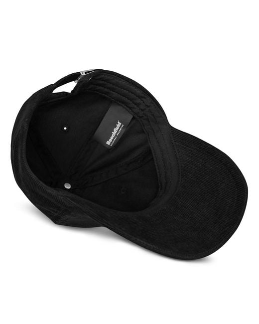 Anchor and Crew Black Ampersand Signature Embroidered Corduroy Cap for men