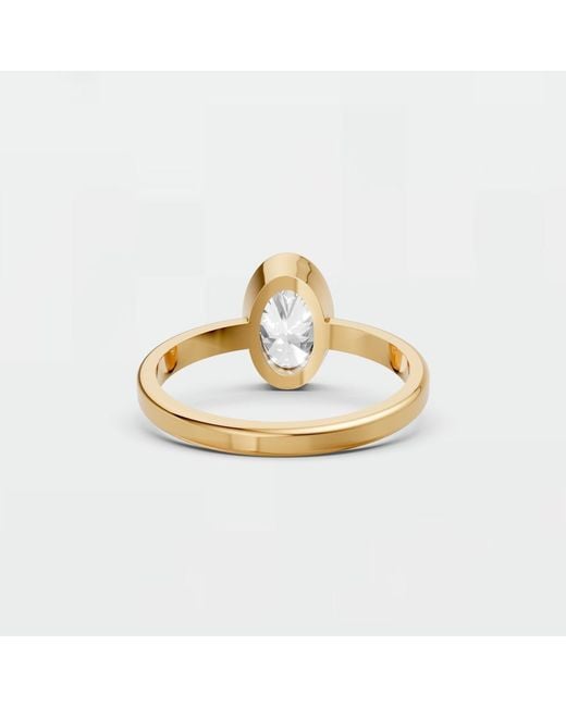 Aya Fine Jewelry Metallic Classic Oval Bezel Diamond Ring