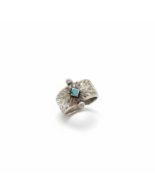 By Virgo White Satori Ring