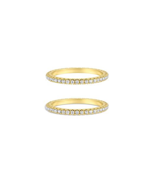 SET & STONES Metallic Aurora Smart Ring Stacking Set