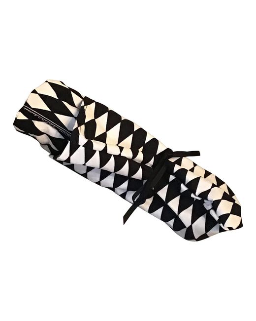 Romer Millinery Black Twisturban Turban & Diamond Pattern