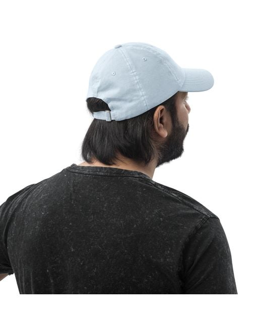 Anchor and Crew Blue Pastel Ampersand Signature Embroidered Chino Cap for men