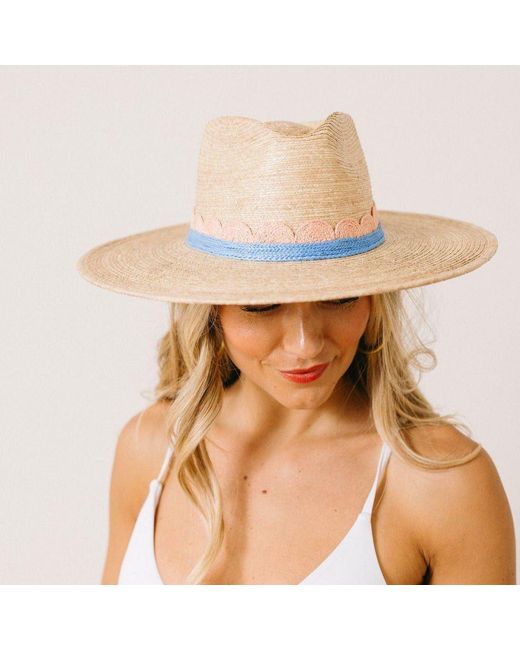 SUNSHINE TIENDA Natural Isabel Crochet Palm Hat