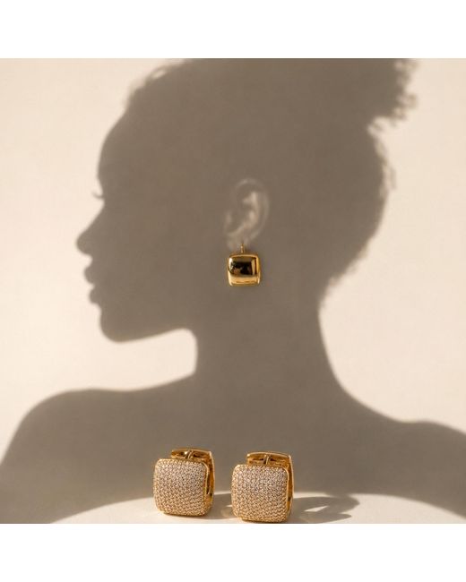 La Soula Jewelry Metallic Noa Reversible Earrings