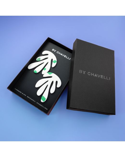By Chavelli Blue Matisse No. 3 Earrings