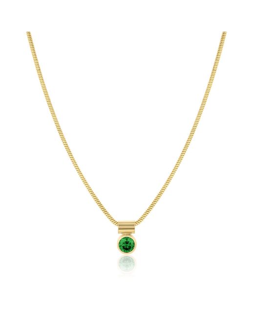 SET & STONES Metallic Ellie Birthstone Necklace- May