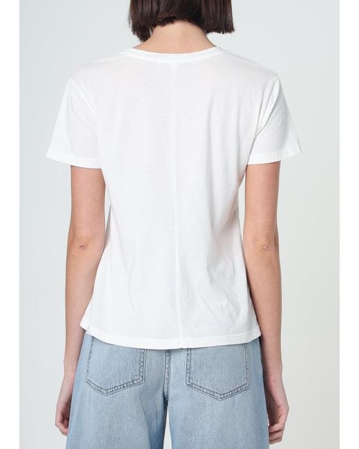NOEND White Supima Cotton Crew Neck Tee