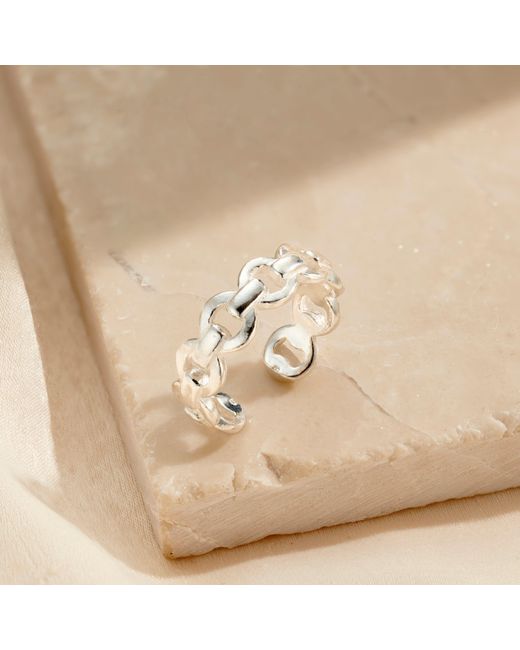 Posh Totty Designs Natural Curb Link Open Ring