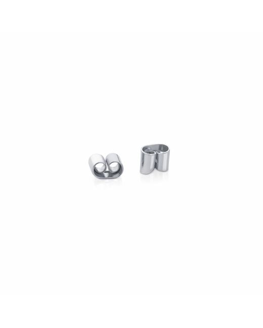 Sheida Farrokhi White Rectangle Drop Earrings