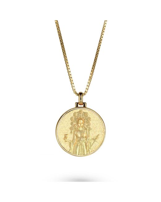 Vermaye Switzerland Metallic Circe Necklace Vermeil Boxchain