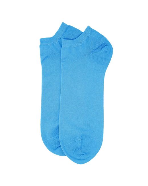 Peper Harow - Made in England Blue Pin Stripe & Classic Trainer Socks Bundle for men