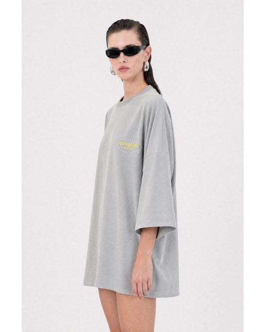 mysimplicated Gray Reality Oversized T-Shirt W