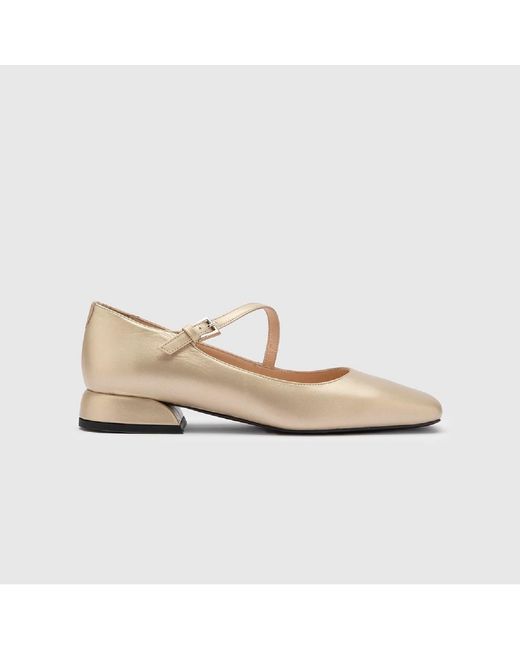 Ilvi Natural Ceiba Leather Ballerina