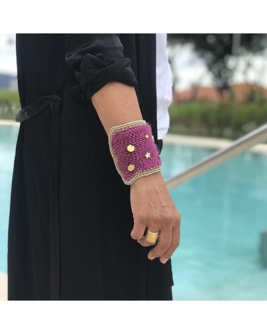 Hilo De Mar Purple Gabriela Bracelet With Charms