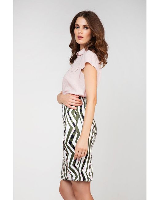 Conquista Black Summer Pencil Skirt