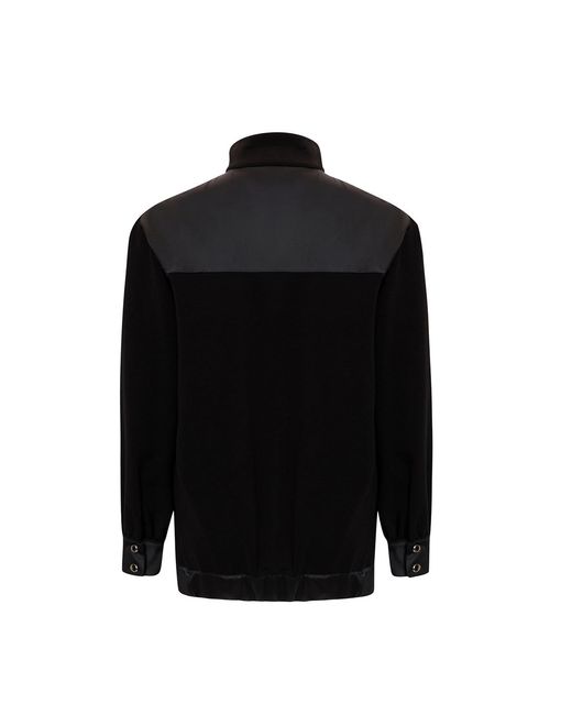 Exquise Black Stone Embellished Regular Knit Jacket