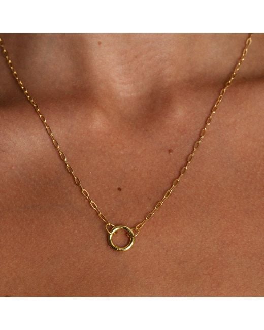 Alexie of Athens Metallic Dainty Paperclip Charm Chain
