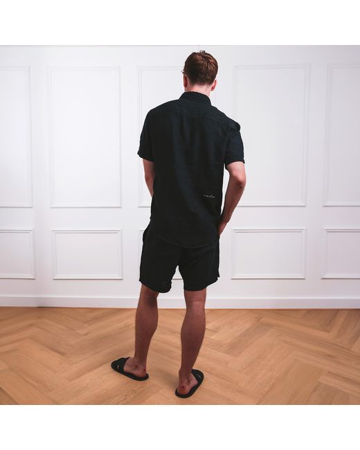 VLD Black Malibu Linen Short for men