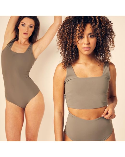 NUMBAT Gray Callie Sustain Swimsuit